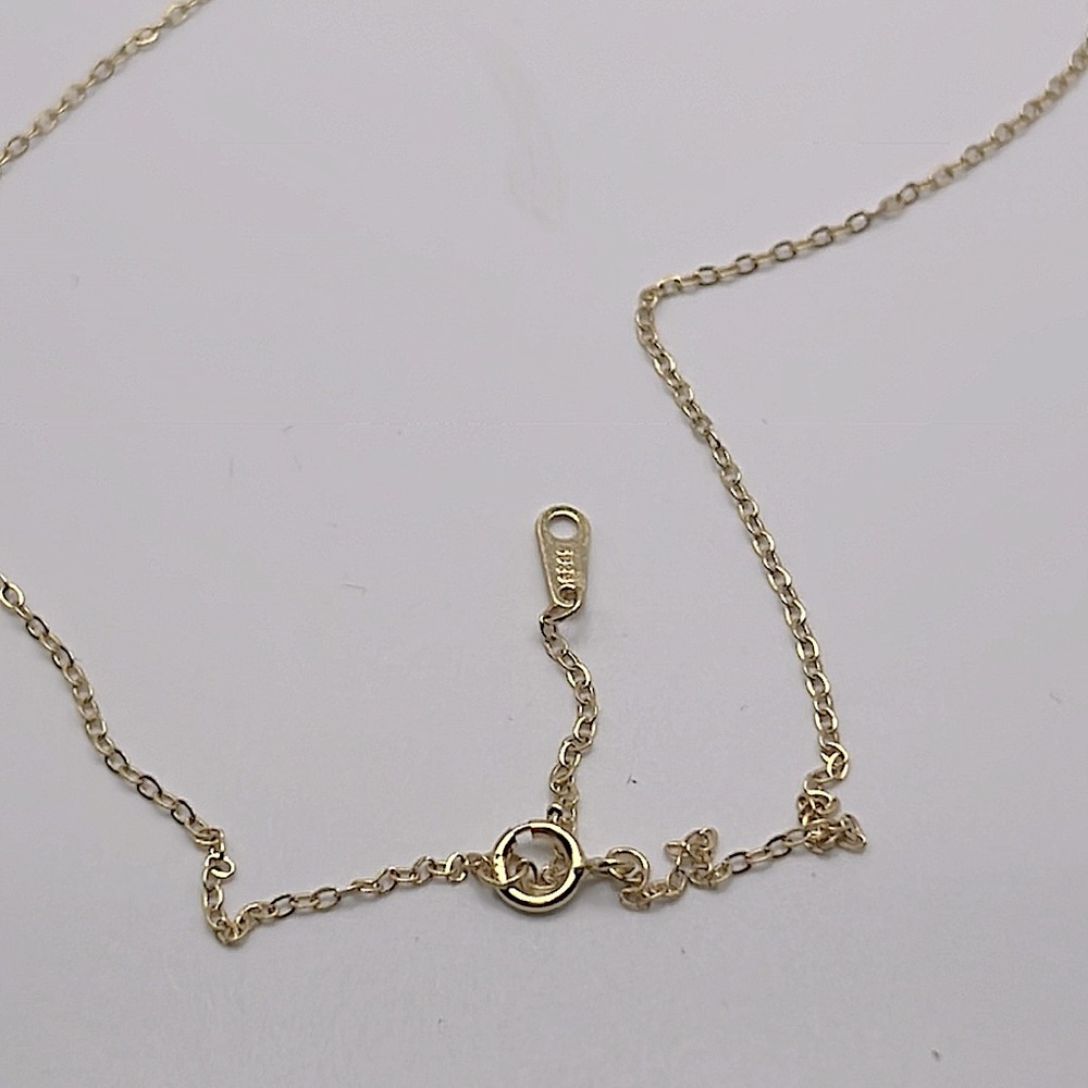 Necklace‎ with round brilliant diamond (zirconium oxide) - Picture 5 of 7